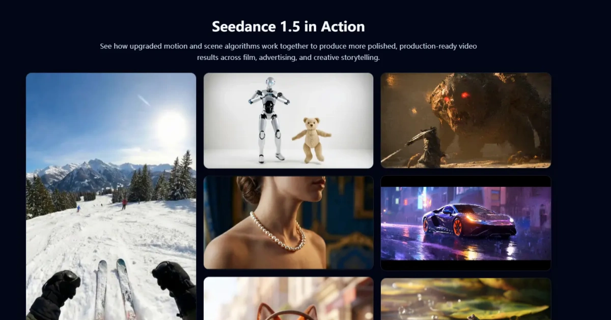 Seedance 1.5 AI screenshot 1